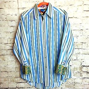 Robert Graham Flip Cuff Long Sleeve Button Down